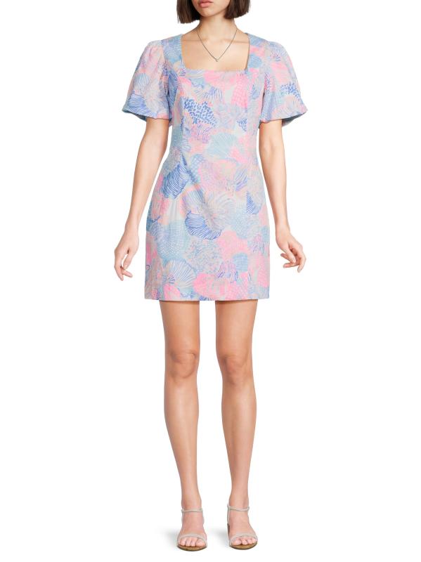 Shop Lilly Pulitzer - Kalinara Stretch-Cotton Skirted Romper