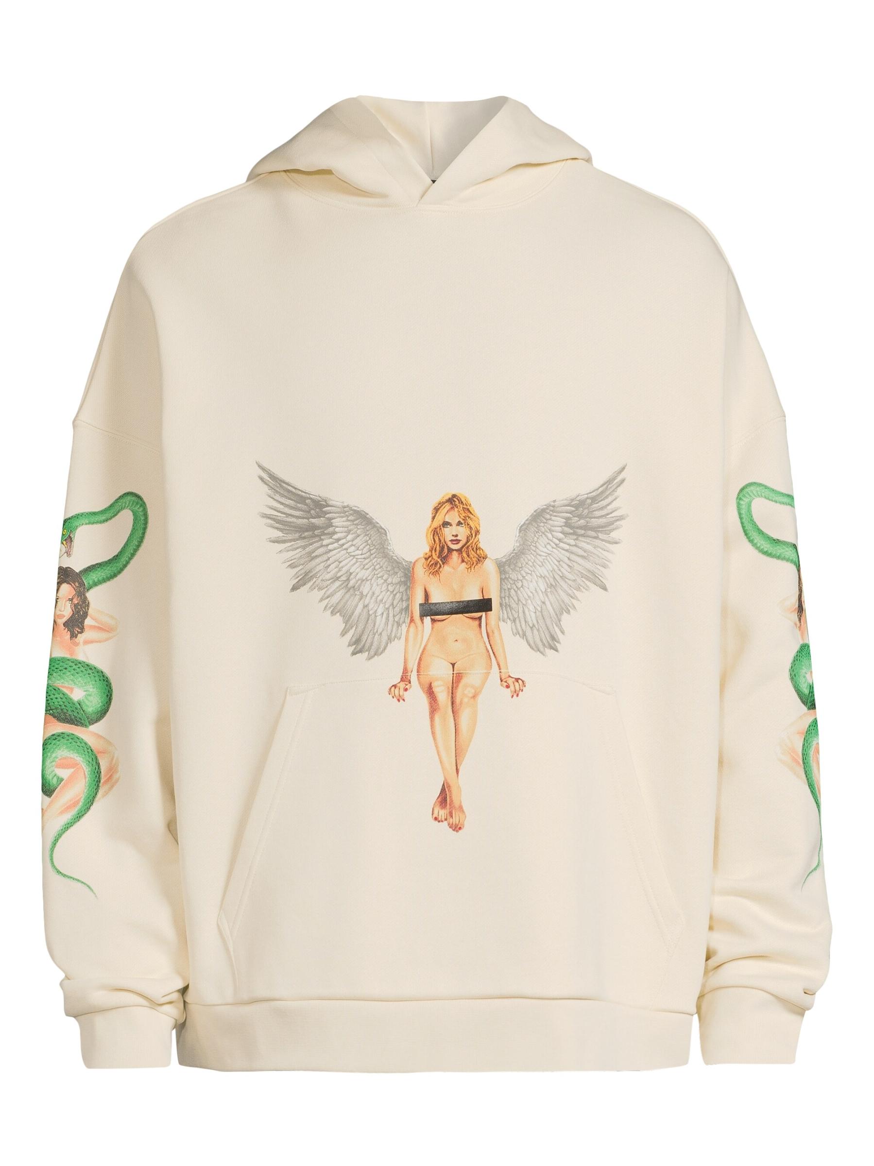 【関送無料】 Palm Angels Pin Up フーディー コットン100% Palm Angels - ピンナップ・コットン・パーカー をオンライン