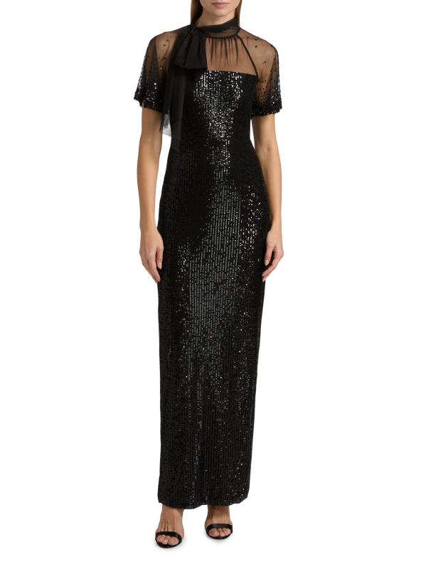 #2: فستان فيوليت بياقة مُرصّعة بالترتر - أسود