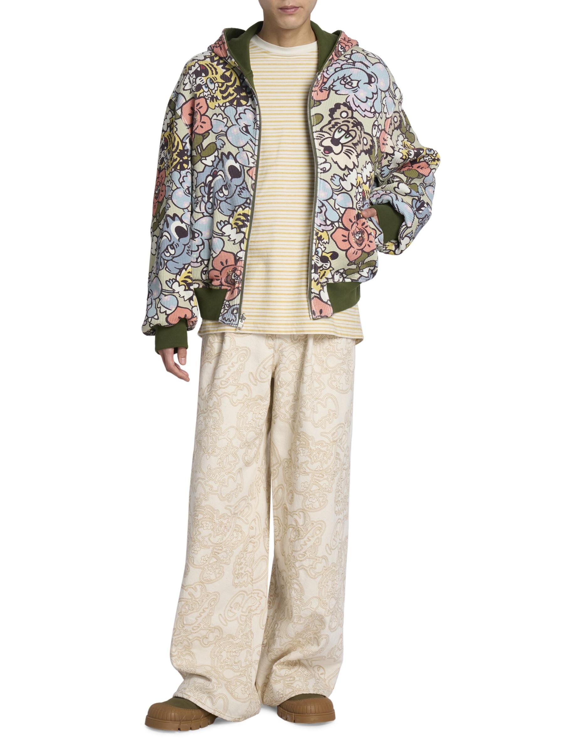 Shop KENZO - Kenzo x Verdy Embroidered Denim Straight-Leg