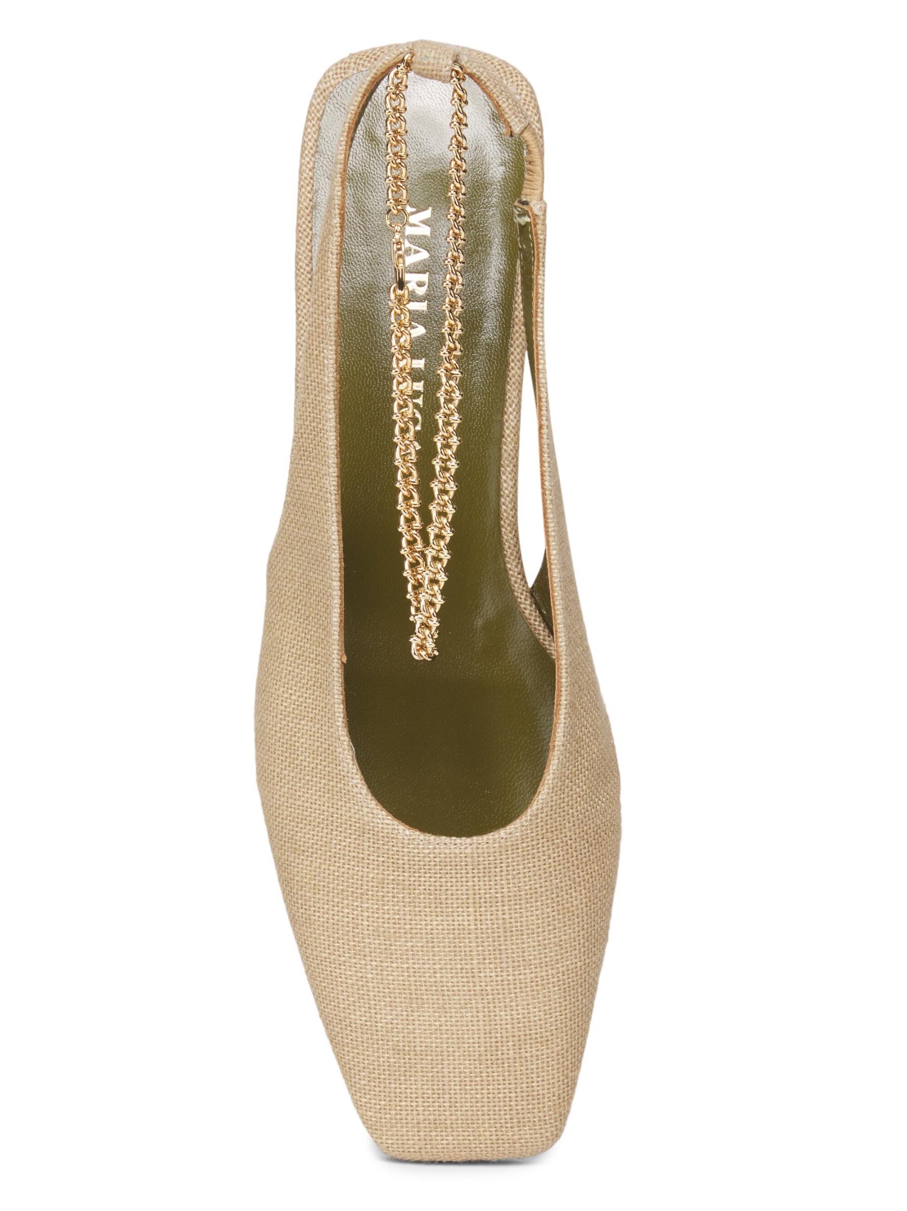 シューズ・サンダルその他 MARIA LUCA Ivory Augusta slingback Shop Maria Luca - Augusta Fabric Slingback Flats | Saks