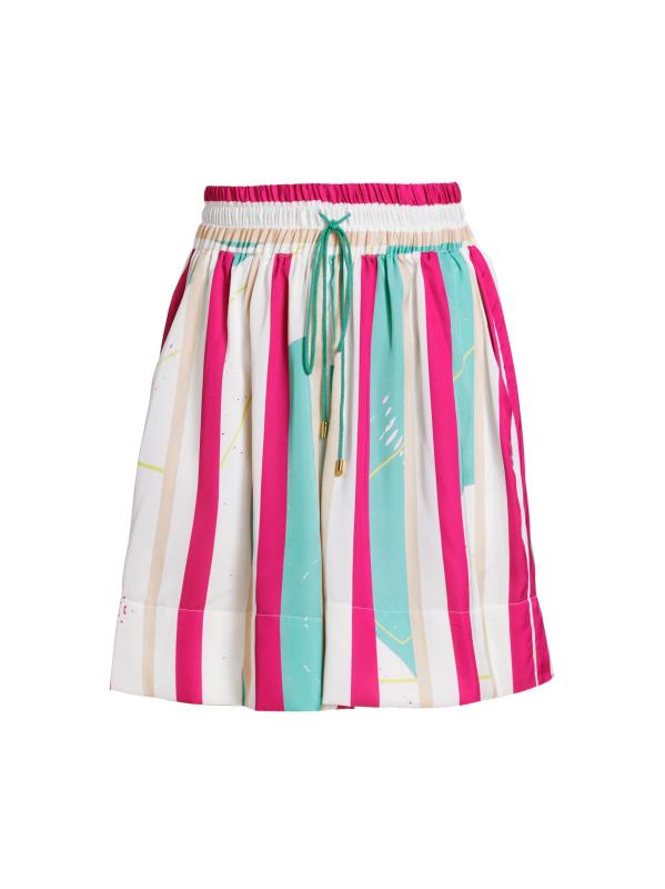 شورت بوكسر مخطط أبيض