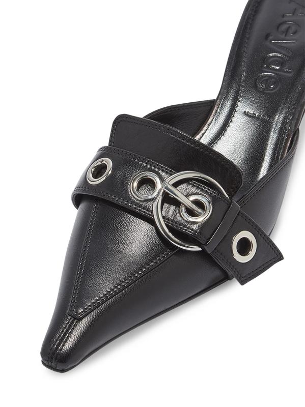 #4: مضخات دانييل ليذر للقطط مقاس 35 مم - أسود