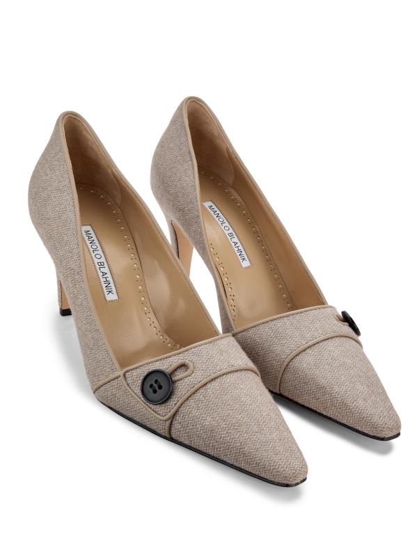 【美品】マノロブラニク Bordosli スエード ディープブルー 美品】マノロブラニク Bordosli キャロリン スエード ディープ