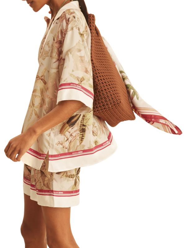 【海外限定】REISSショートパンツ☆Santana Reiss | NYBG Satin Buy Reiss Light Khaki Santana Reiss | NYBG Satin Floral