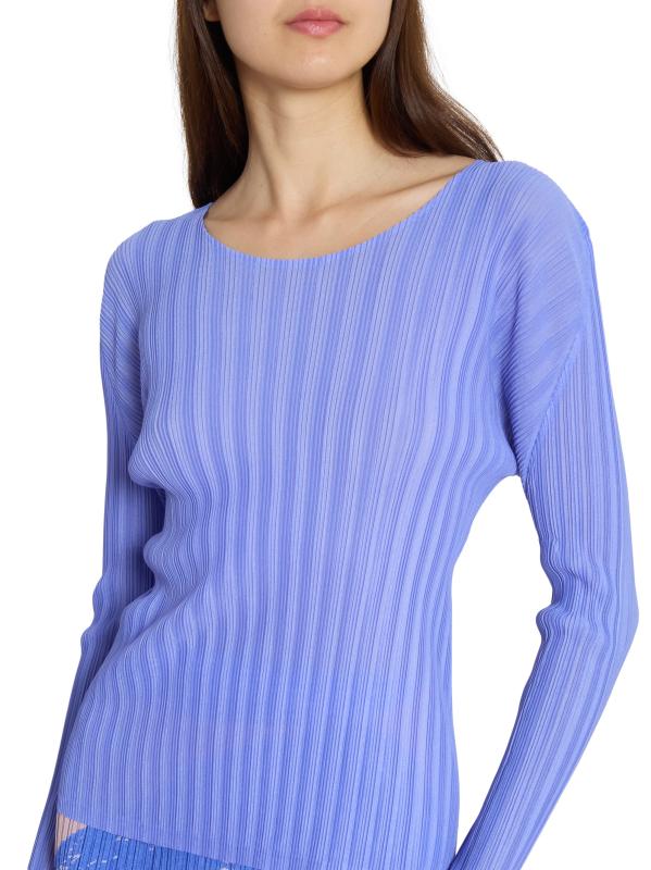 PLEATS PLEASE◆リブ長袖トップス Pleats Please Issey Miyake Women's Long Sleeve Pleats Crew