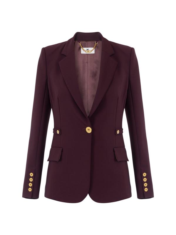 国内発送関込【ELISABETTA FRANCHI】サテンタキシードジャケット 国内発送関込【ELISABETTA FRANCHI】サテンタキシードジャケット