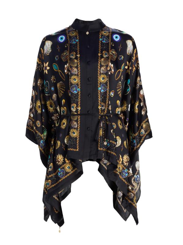 بلوزة حريرية من التمائم والكيمياء