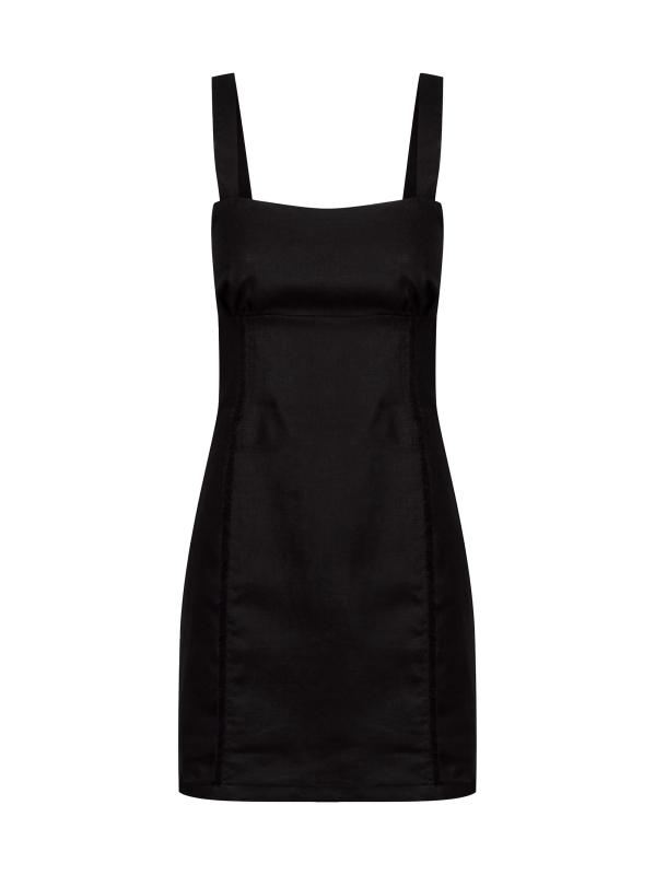 فستان قصير من الكتان من فليك