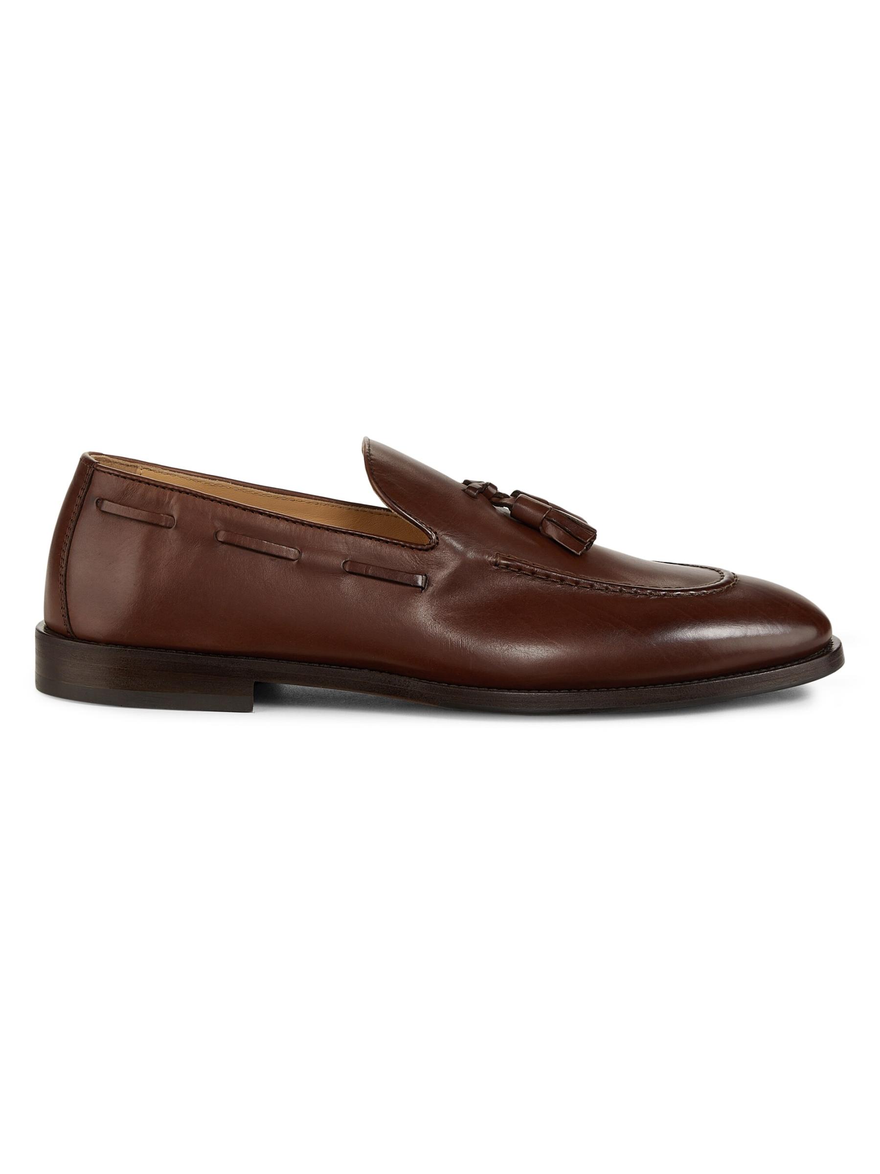 Brunello Cucinelli - タッセル付きレザーローファー を
