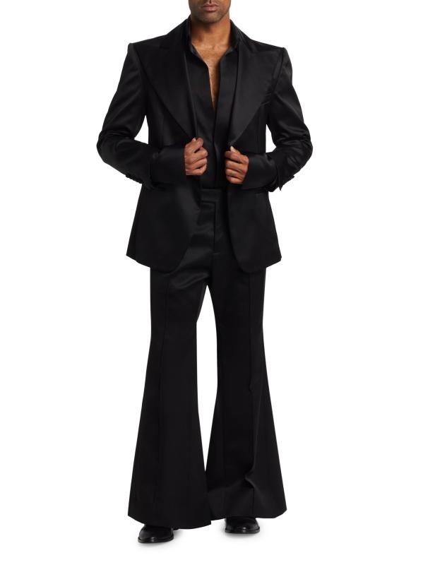 #7: جاكيت ساتان سويت - أسود