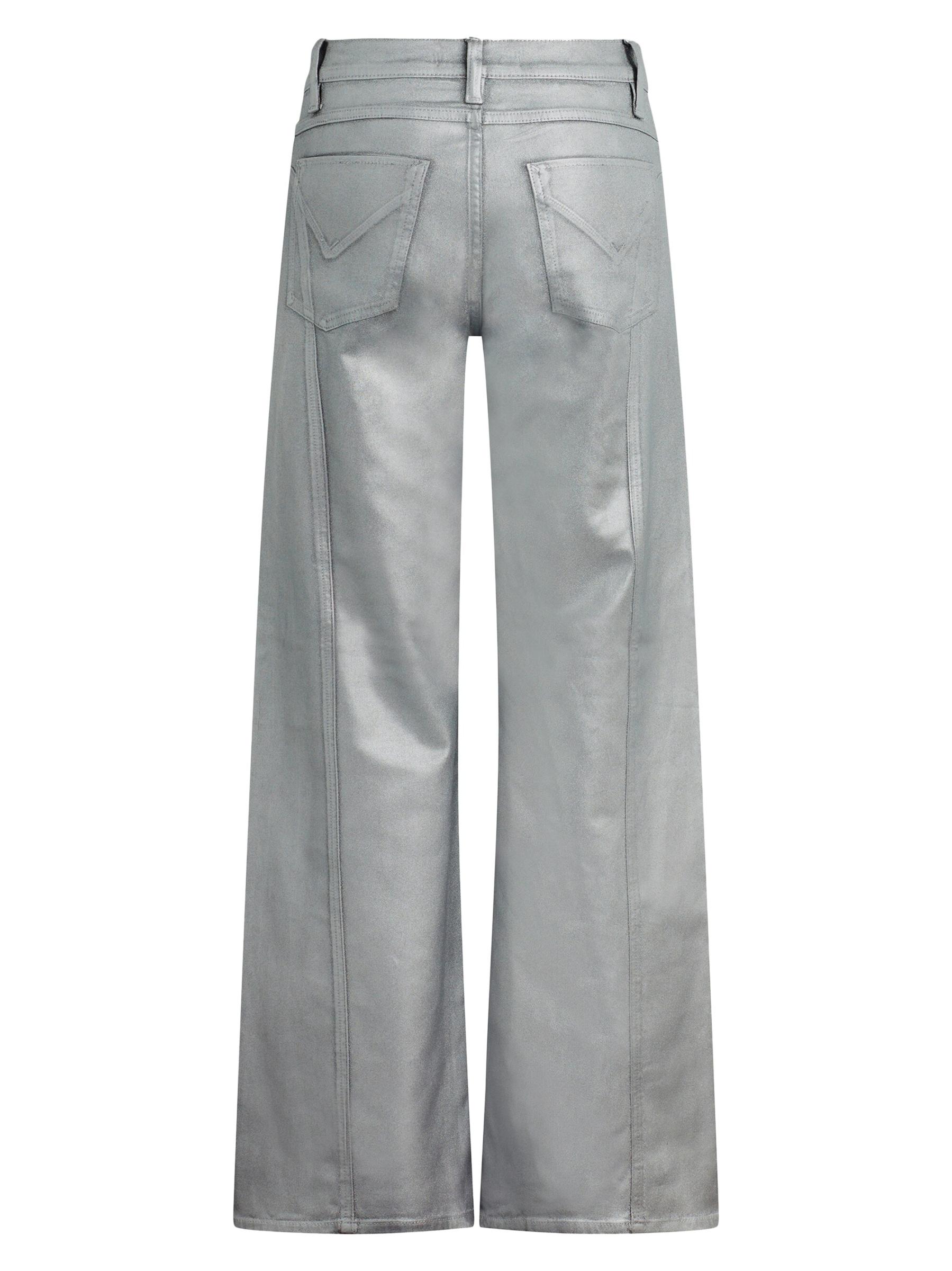 Shop Hudson Jeans - Lexi Metallic High-Rise Stretch Wide-Leg