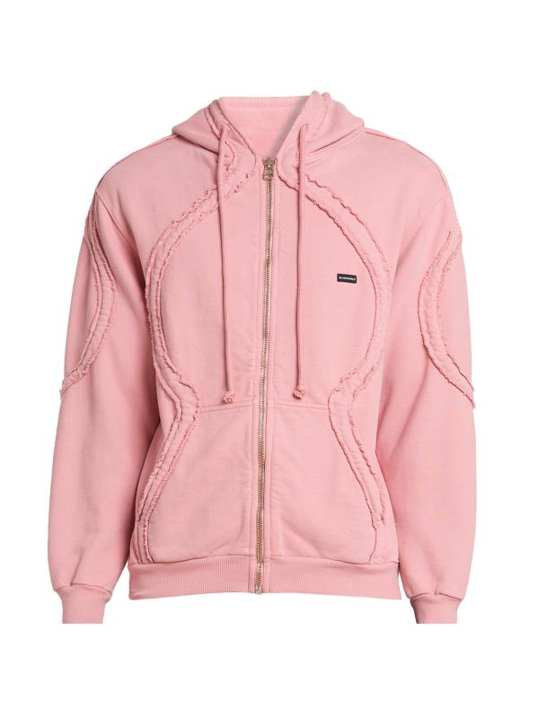 Drawstring Zip-Front Hoodie