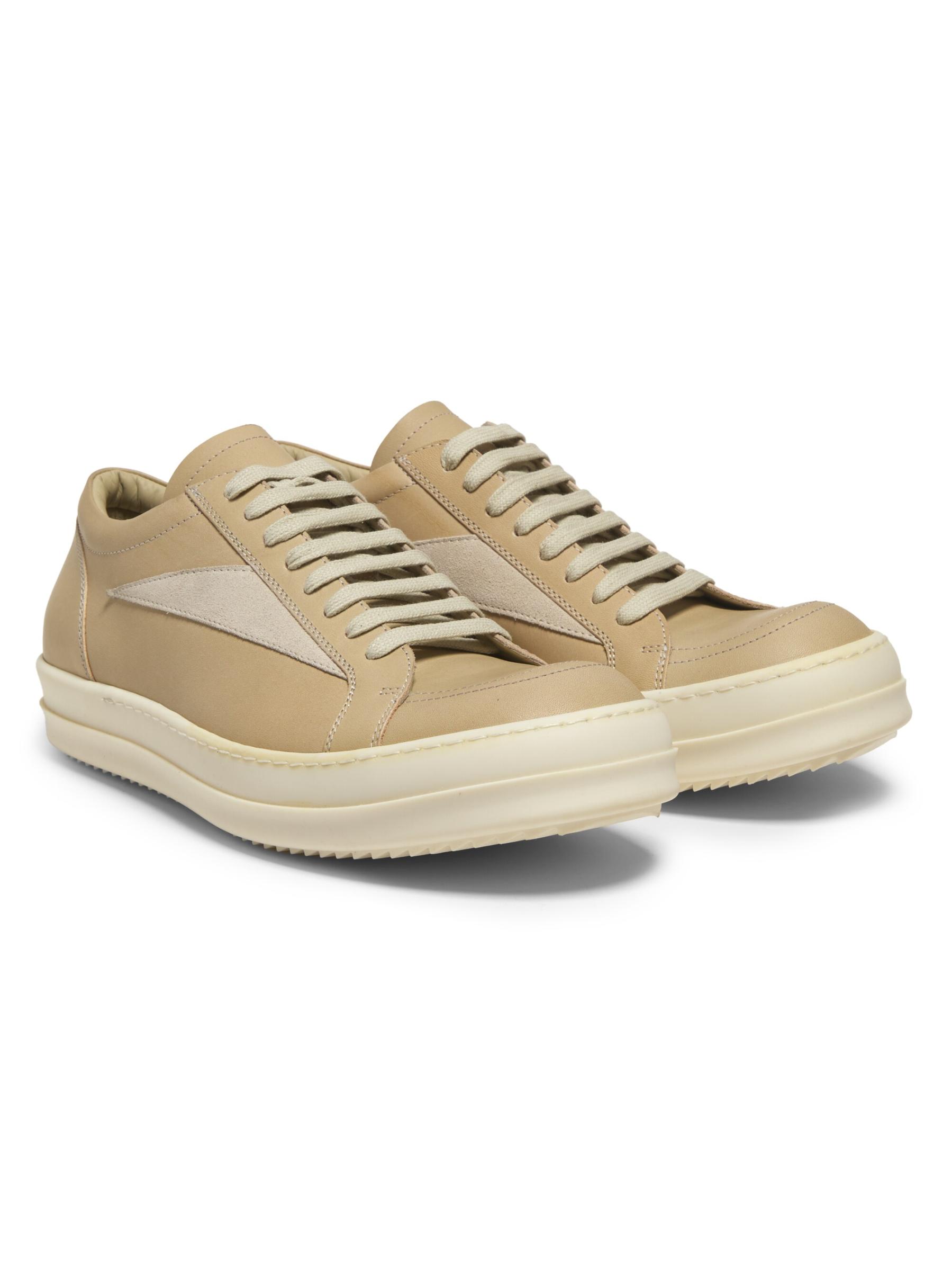 Rick Owens - ヴィンテージ・レザー・ロー・トップ・スニーカー