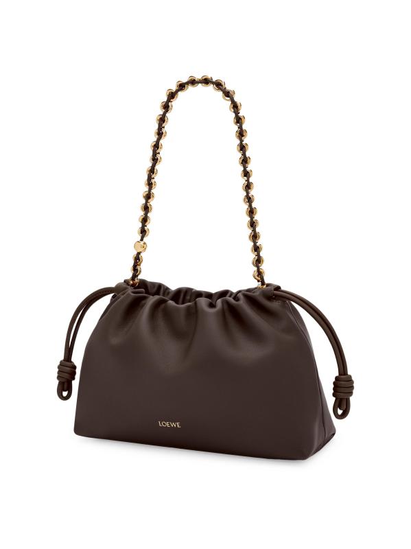 #5: حقيبة كتف فلامنكو متوسطة - كستناء داكن