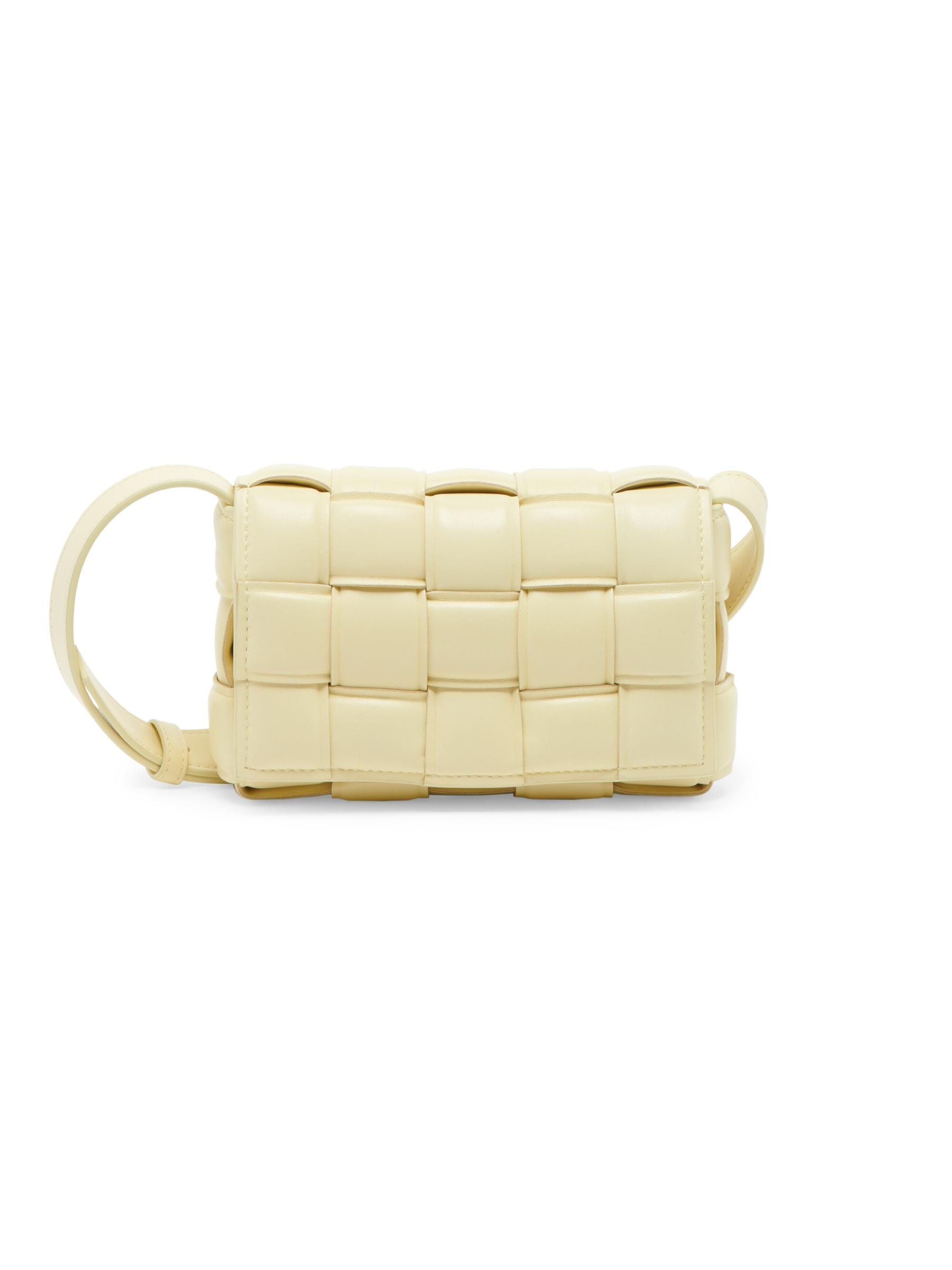 Shop Bottega Veneta - Mini Padded Cassette Leather Crossbody