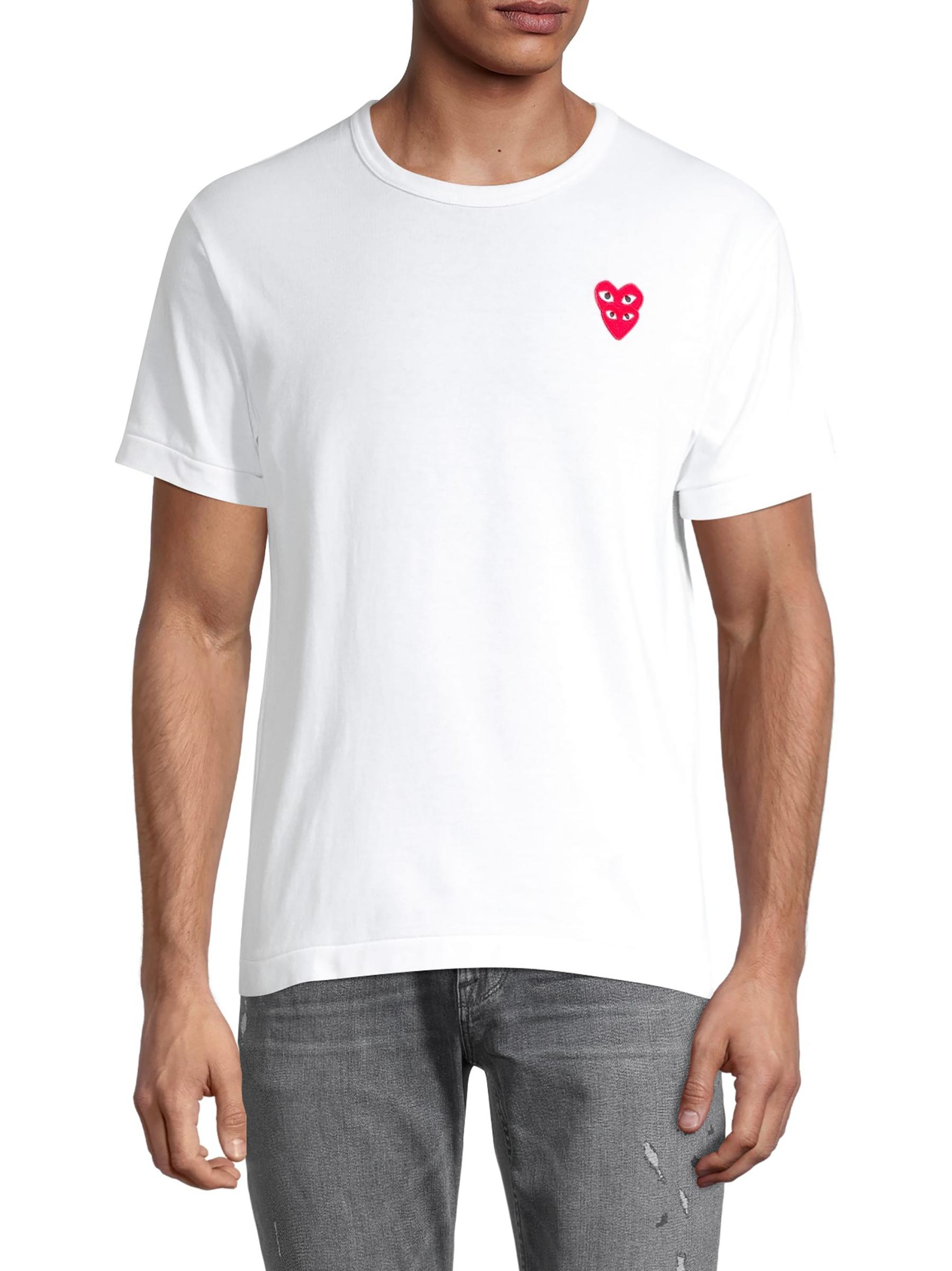 国内発送♥COMME des GARCONS Play ダブルハートTシャツ Comme des Garçons PLAY - プレイダブルハートTシャツ を