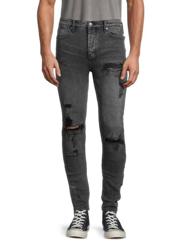 Shop Ksubi Van Winkle Angst Trashed Skinny Jeans Saks Fifth