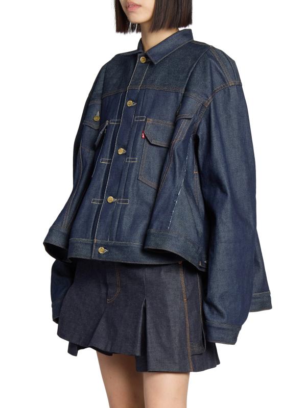 Shop Sacai - Levi's X Sacai Denim Jacket | Saks Fifth Avenue