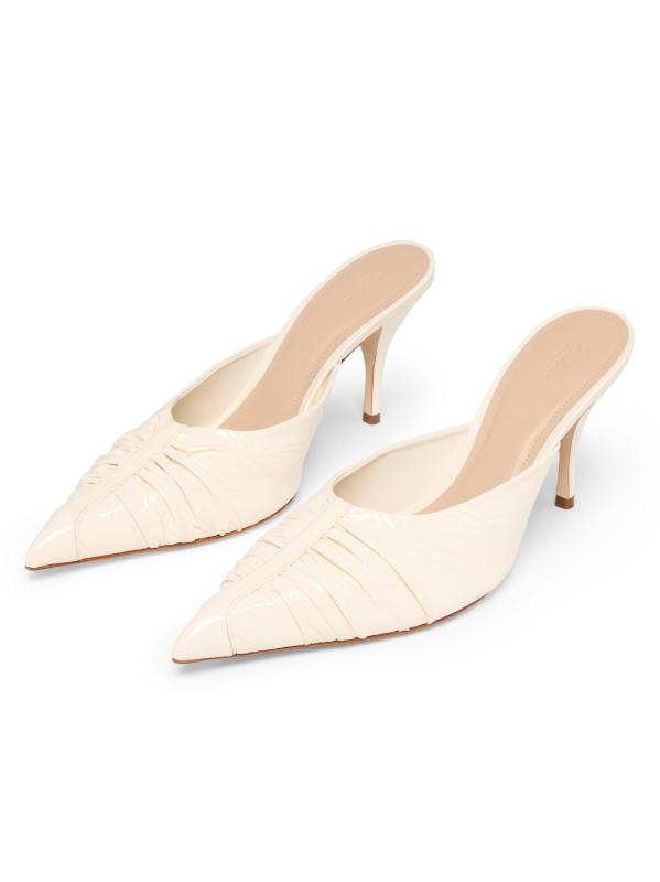 #2: بغال من الجلد اللامع مقاس 85 مم - عاجيي