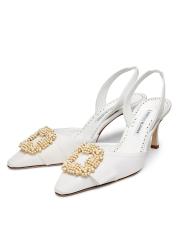 Manolo Blahnik シルバー ハイヒール 35.5 Manolo Blahnik | Shoes | Manolo Blahnik Silver Heels Size