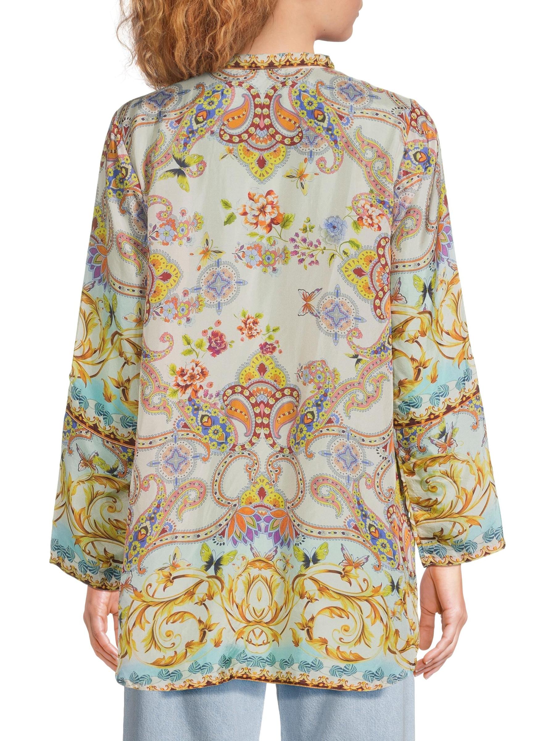 Johnny Was - インディ・プリント・シルク・チュニック をオンライン