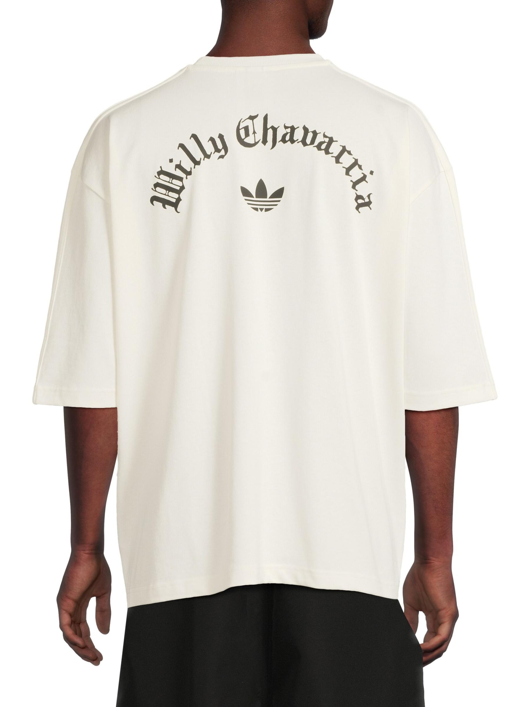 WILLY CHAVARRIA ホワイト 七分袖カットソー WILLY CHAVARRIA ホワイト 七分袖カットソー