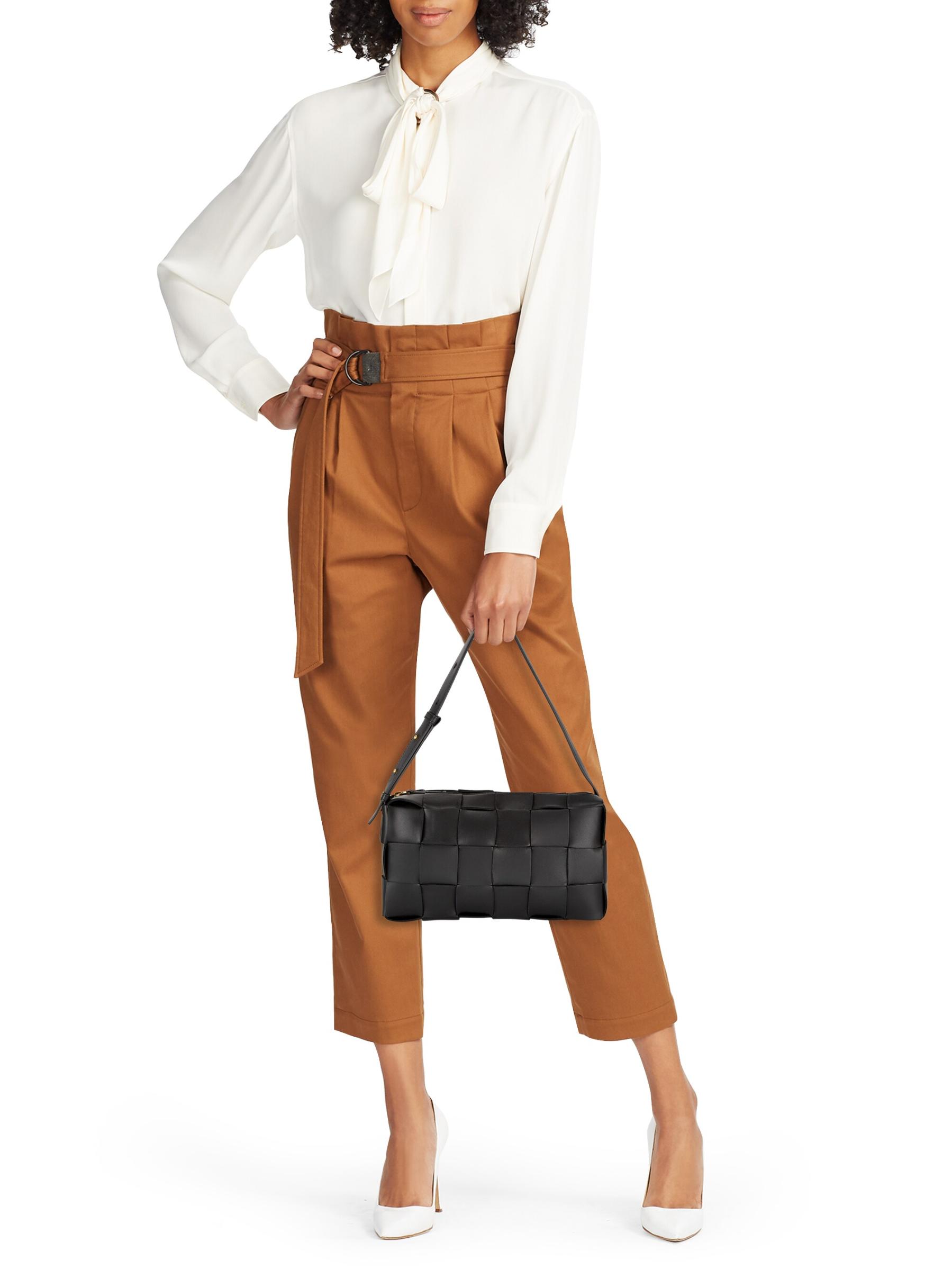 Shop Bottega Veneta - Cassette Leather Shoulder Bag | Saks