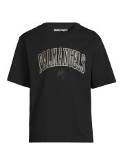 [Palm Angels] カレッジロゴ 半袖Tシャツ Palm Angels - カレッジパームコットンスリムTシャツ を