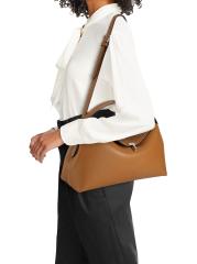 Shop Totême - T-Lock Leather Top-Handle Bag | Saks Fifth