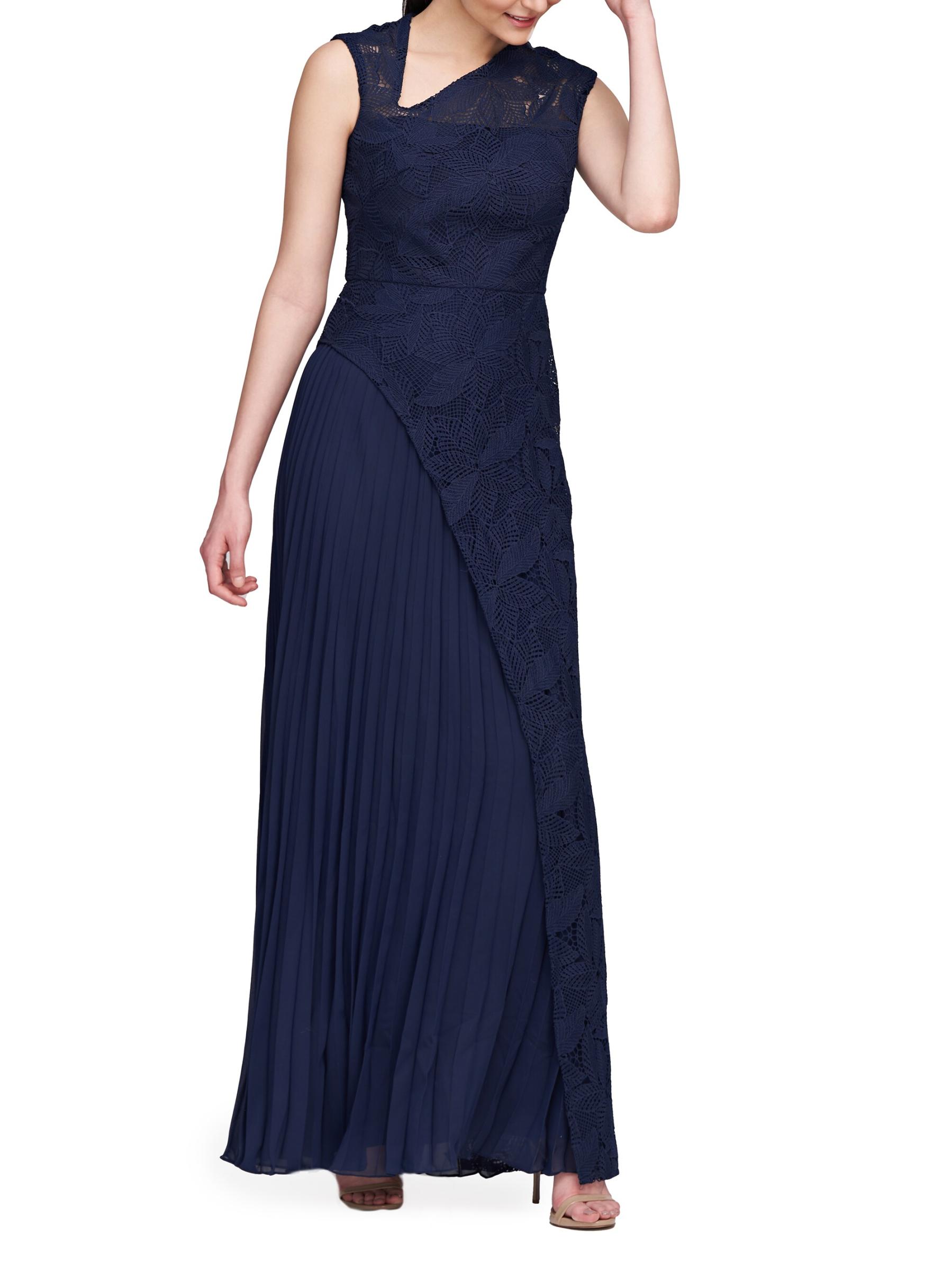 NEW KAY UNGER AUSTIN Bateau Neck Floral Jacquard BALL GOWN