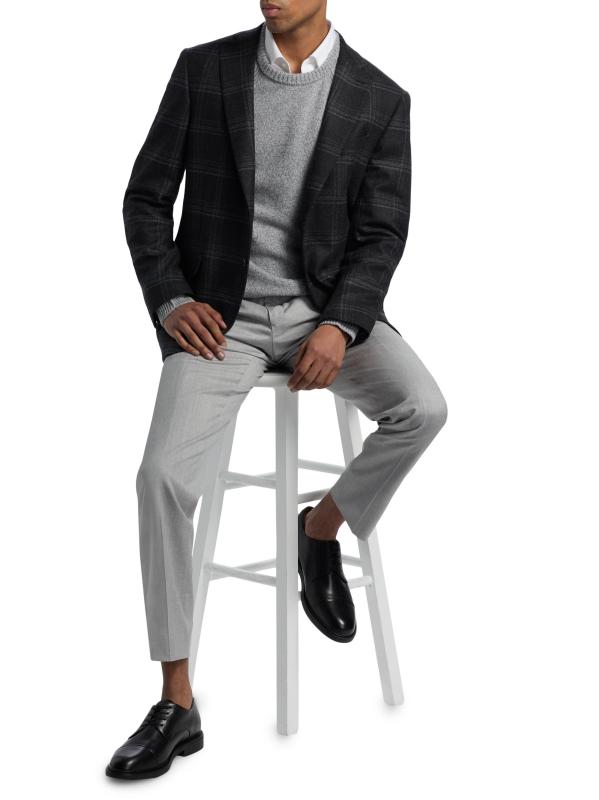 #7: قميص سترتش سوليد من كوليكشن - أبيض