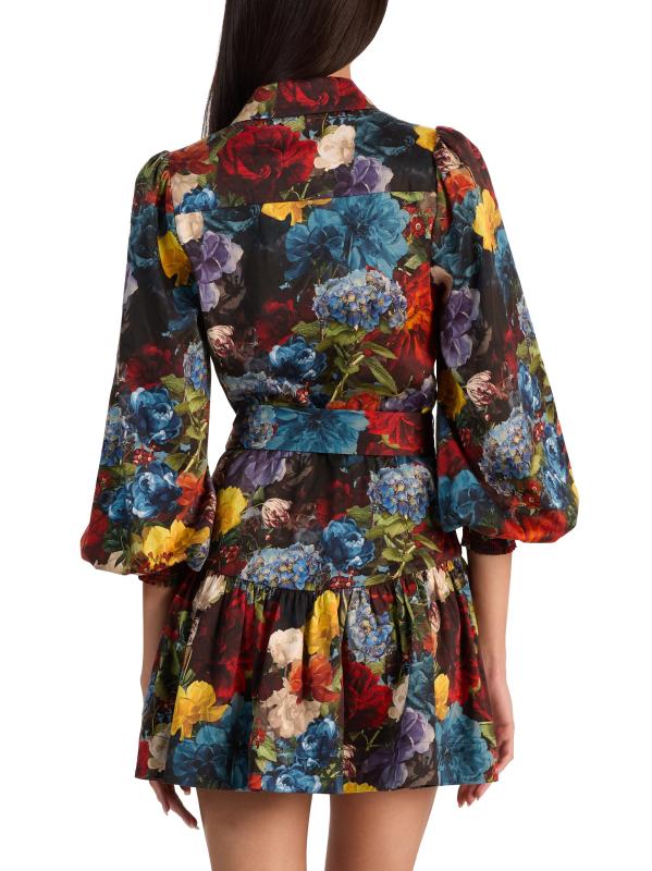 #4: فستان ليلي قصير بقميص بخصر منخفض - تزدهر