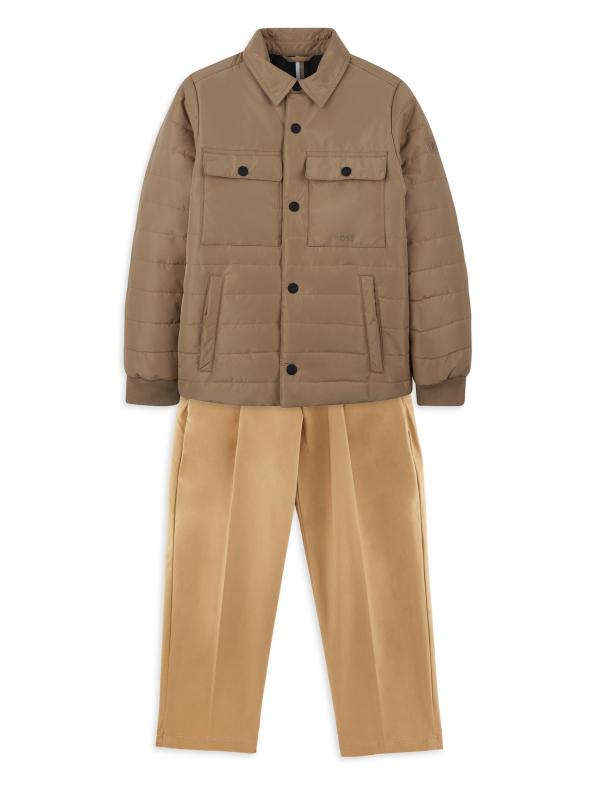 #3: بنطلون تشينو من القطن القابل للتمدد للأولاد والصبيان الصغار - كوكي