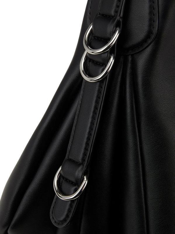 #6: حقيبة هوبو بشعار كات - أسود