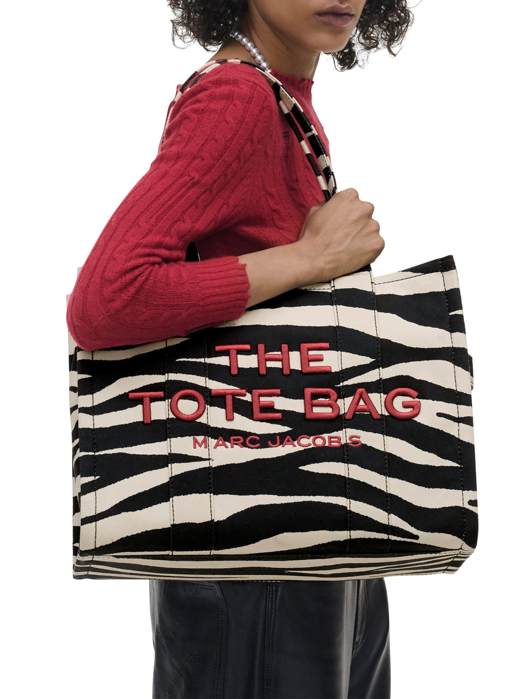 Shop Marc Jacobs - Zebra-Print Canvas Large Tote Bag | Saks