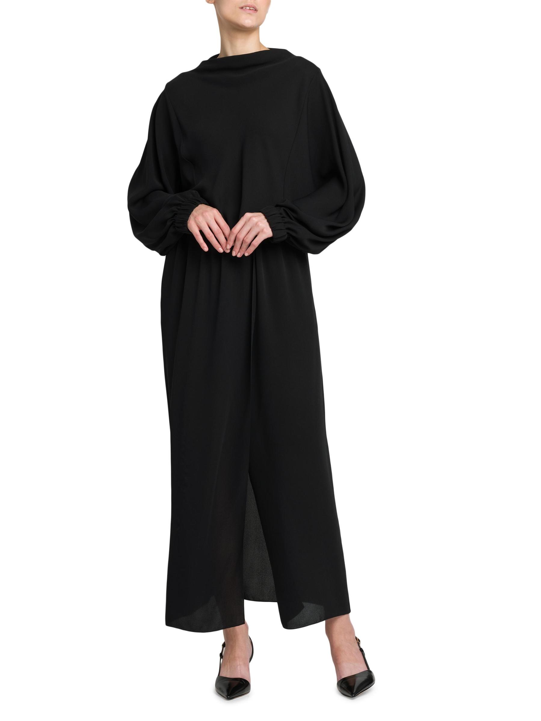 Giorgio Armani - シルク・トリプル・ジョーゼット・ドレス を