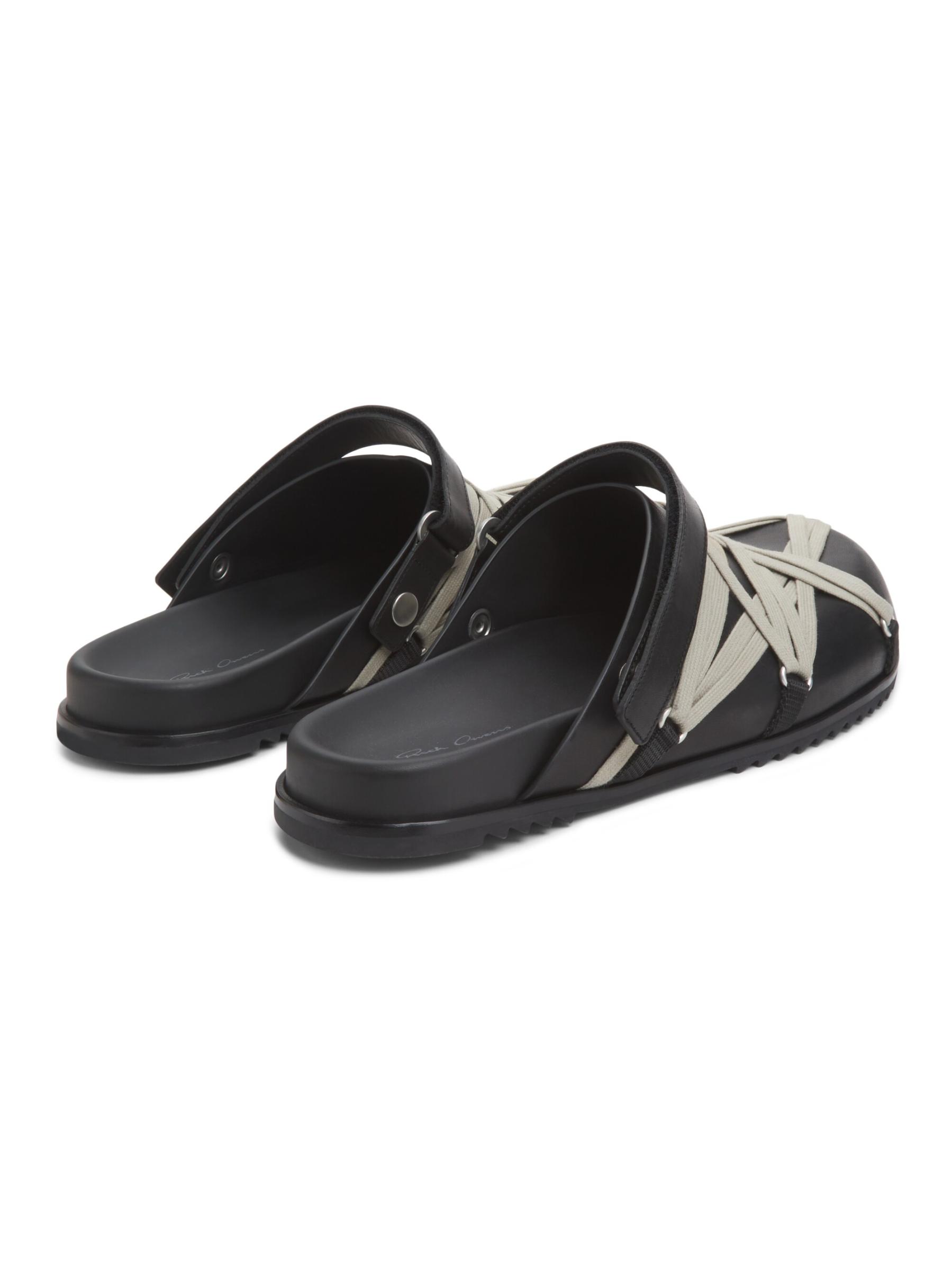 【Rick Owens】Megalaced Calf Leather Mules Rick Owens Megalaced Leather Mules | Saks Fifth Avenue