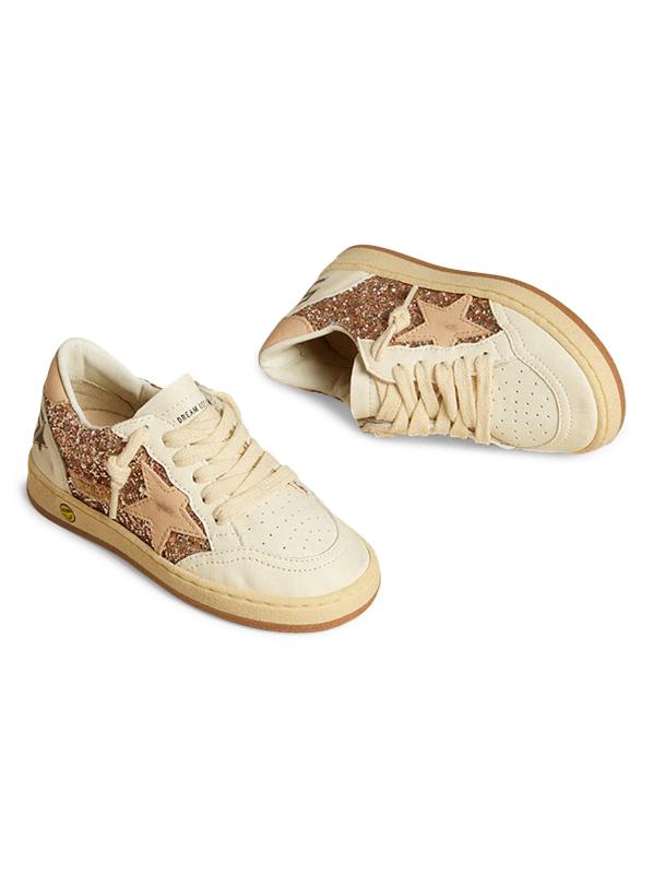 Compra Golden Goose Zapatillas de piel con purpurina Ballstar