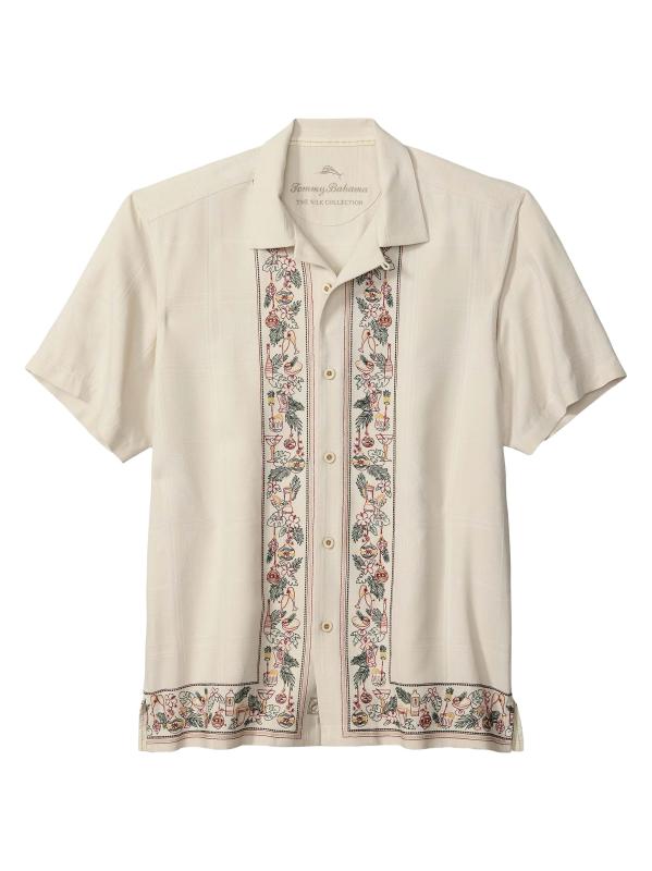 قميص حريري مطرز من هوليداي إن بارادايس