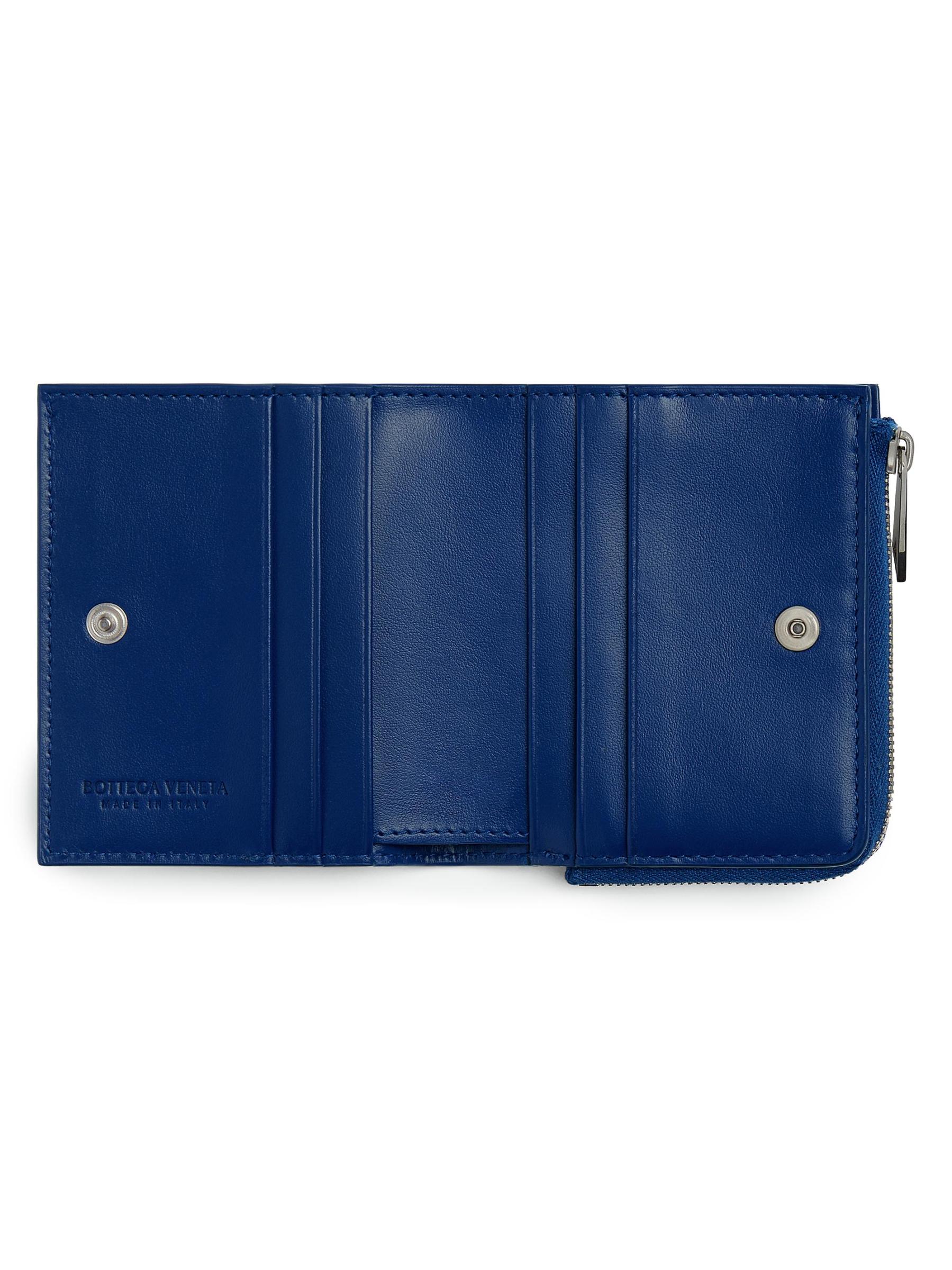 Bottega Veneta - イントレチャート スタンプレザー 二つ折り財布 を