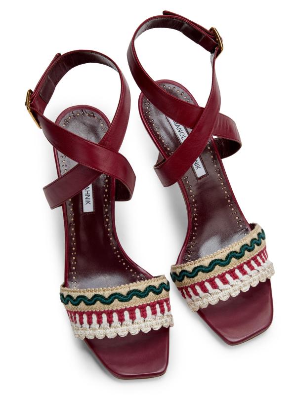 #4: صندل مابيكو الجلدي - أحمر داكن