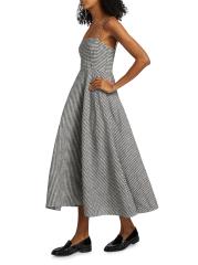関税なし★REFORMATION★モネリネンドレス Shop Reformation - Monette Linen Midi-Dress | Saks Fifth