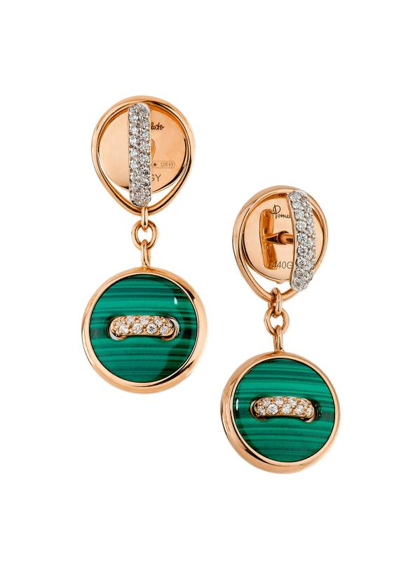 Pom Pom Dot 18K Rose Gold 
Multi-Gemstone Reversible Ear Jackets