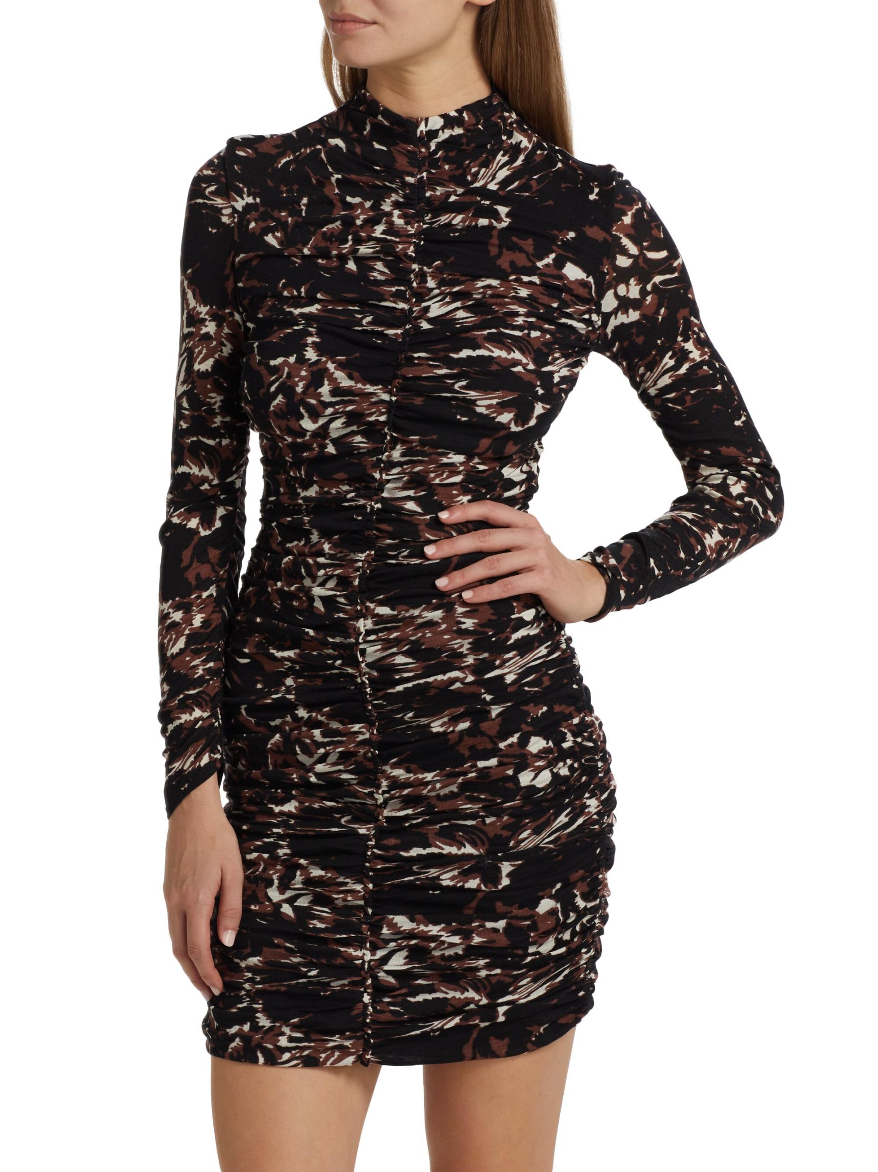 Shop Reiss - Carolina Ruched Jersey Minidress | Saks Fifth