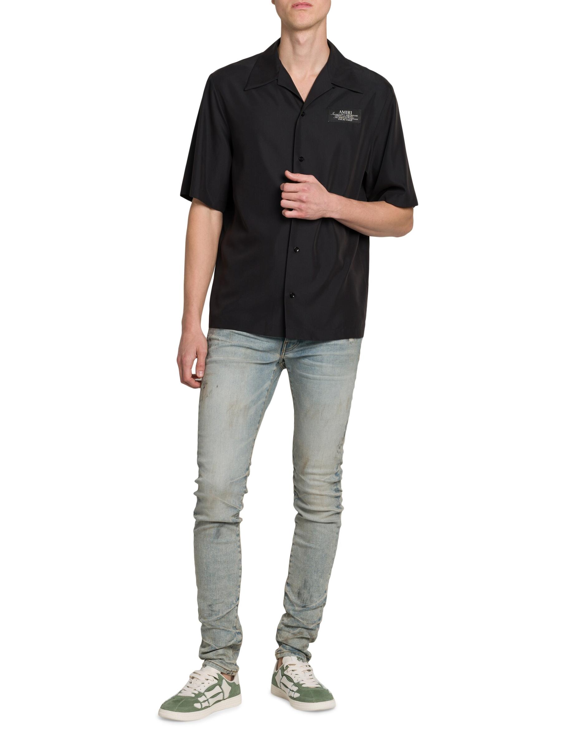 AMIRI☆VIP価格 スピリット ボウリングシャツ Amiri - スピリット・ロゴ・パッチ・ボウリング・シャツ を