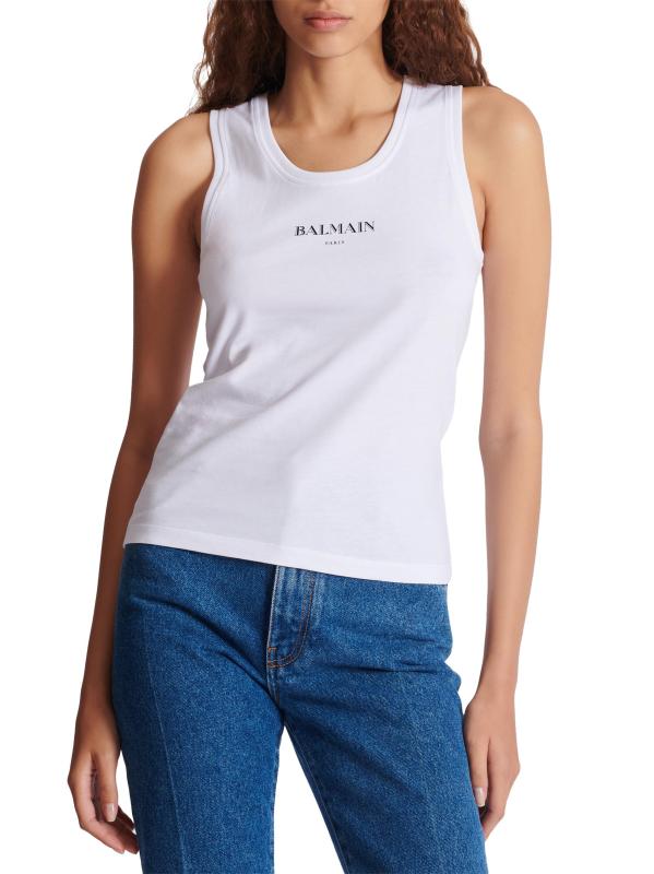 新品✨ バルマン バックロゴ 背面ロゴプレート タンクトップ BALMAIN(バルマン) タンクトップ(メンズ) - 海外通販のBUYMA