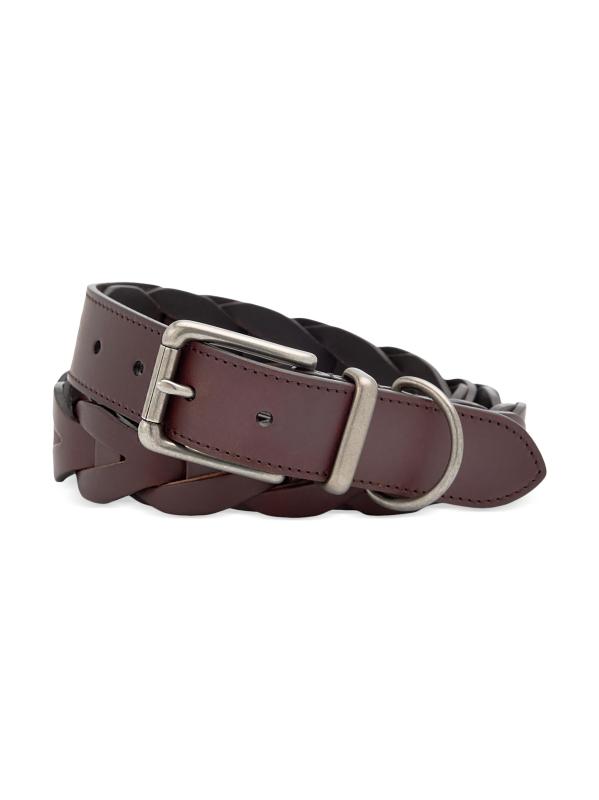 Shop Polo Ralph Lauren - Woven Leather D-ring Belt | Saks Fifth