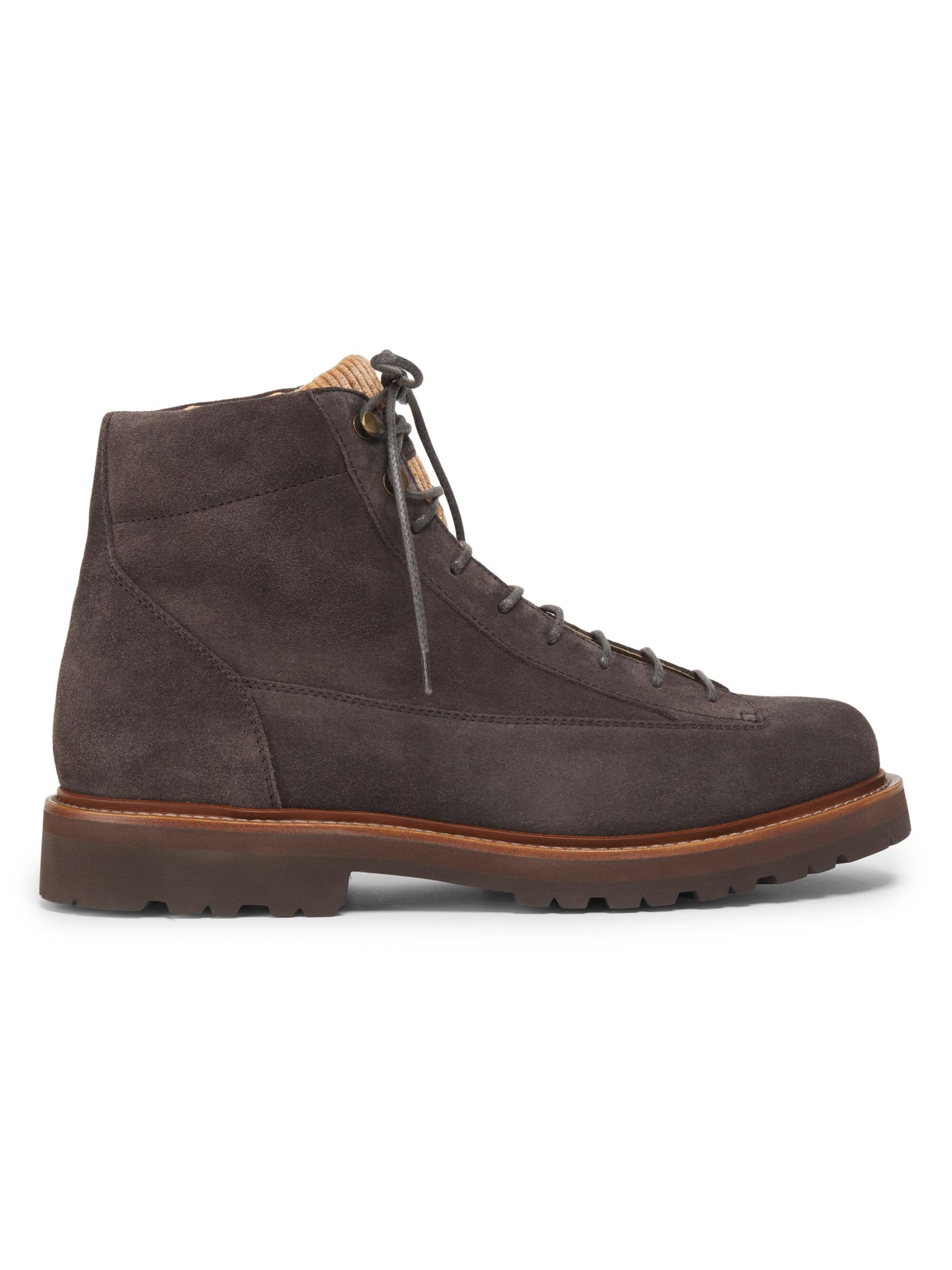 【brunello cucinelli・ブルネロクチネリ】 ANKLE BOOTS ブーツ Shearling-lined suede ankle boots in multicoloured
