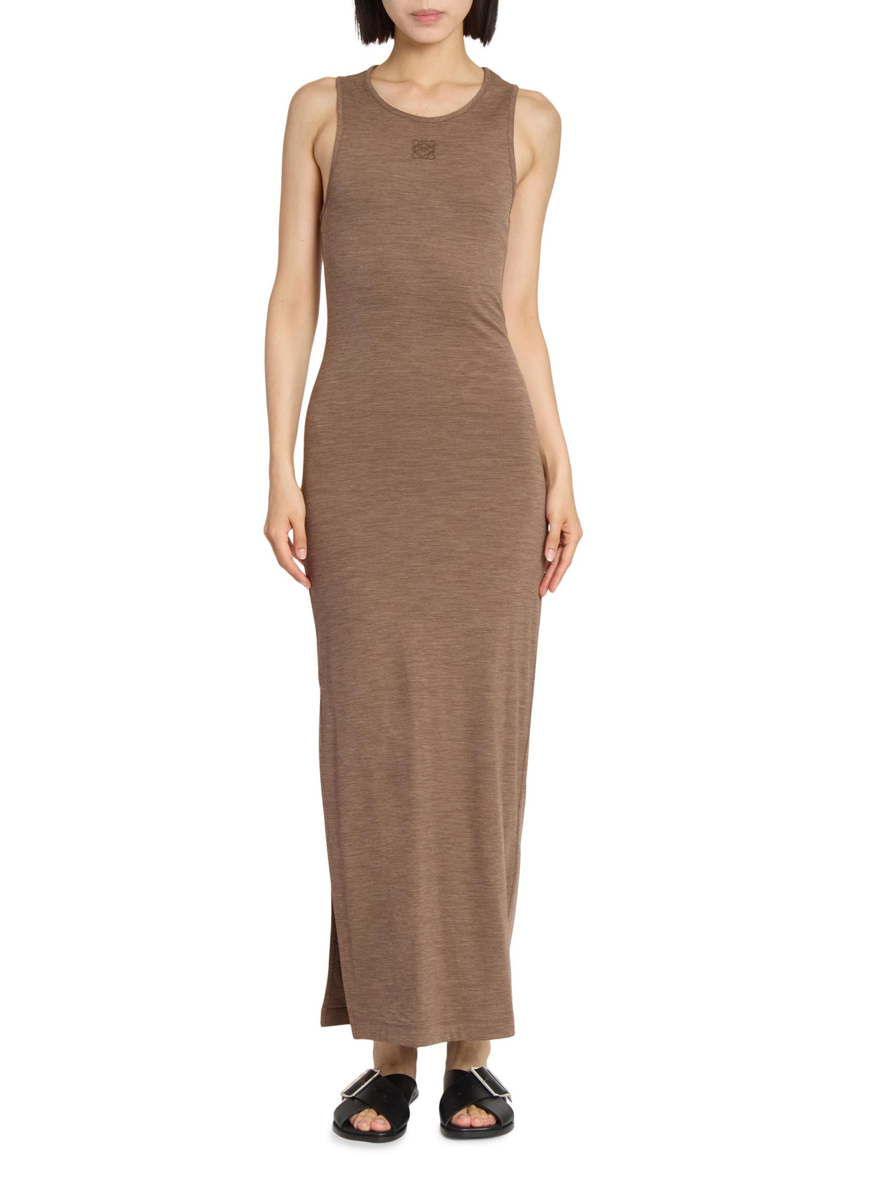 Shop Loewe - Anagram Stretch-Wool Tank Dress | Saks Fifth